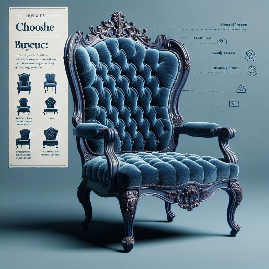 ¿Cómo elegir la silla barroca adecuada?