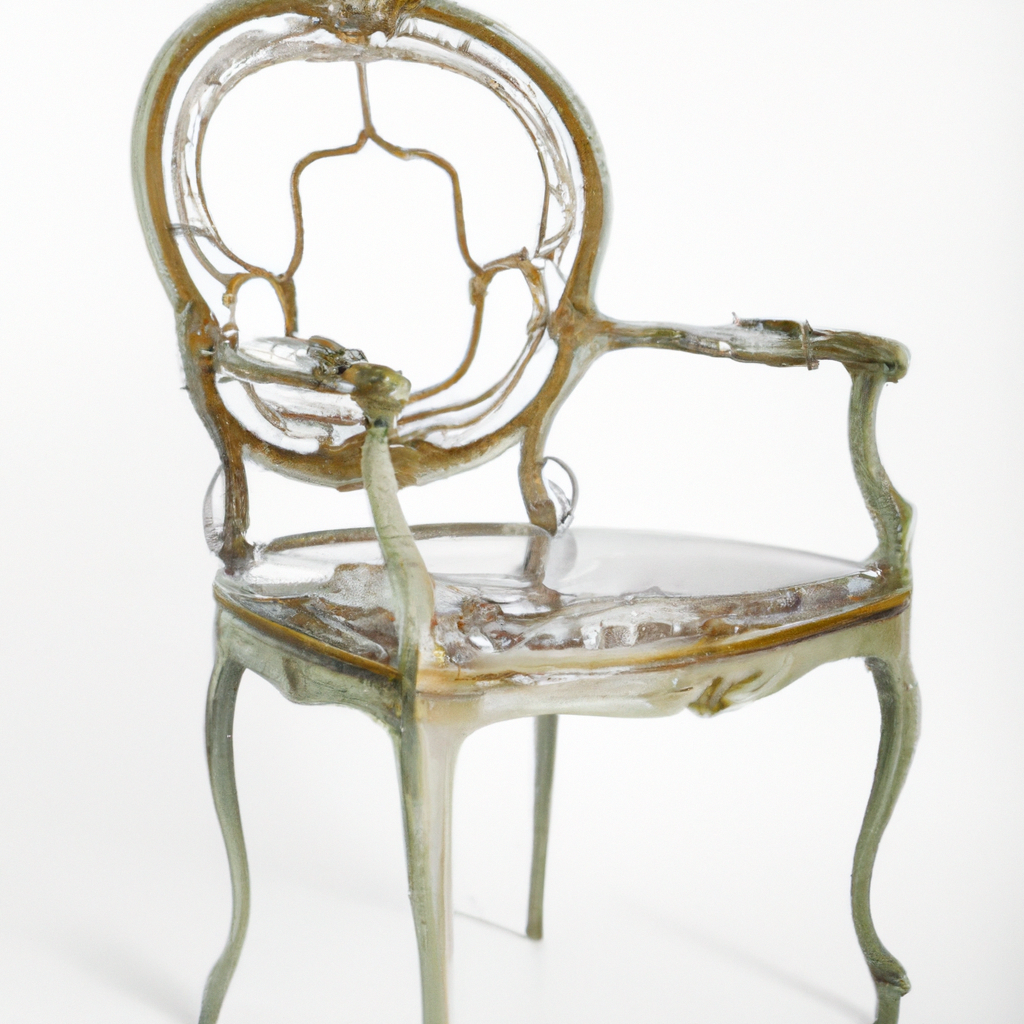 Transparent baroque chair