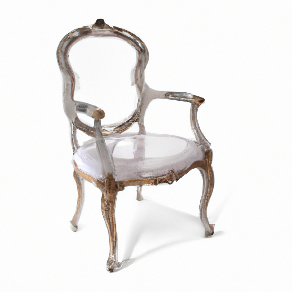 Chaise transparente baroque